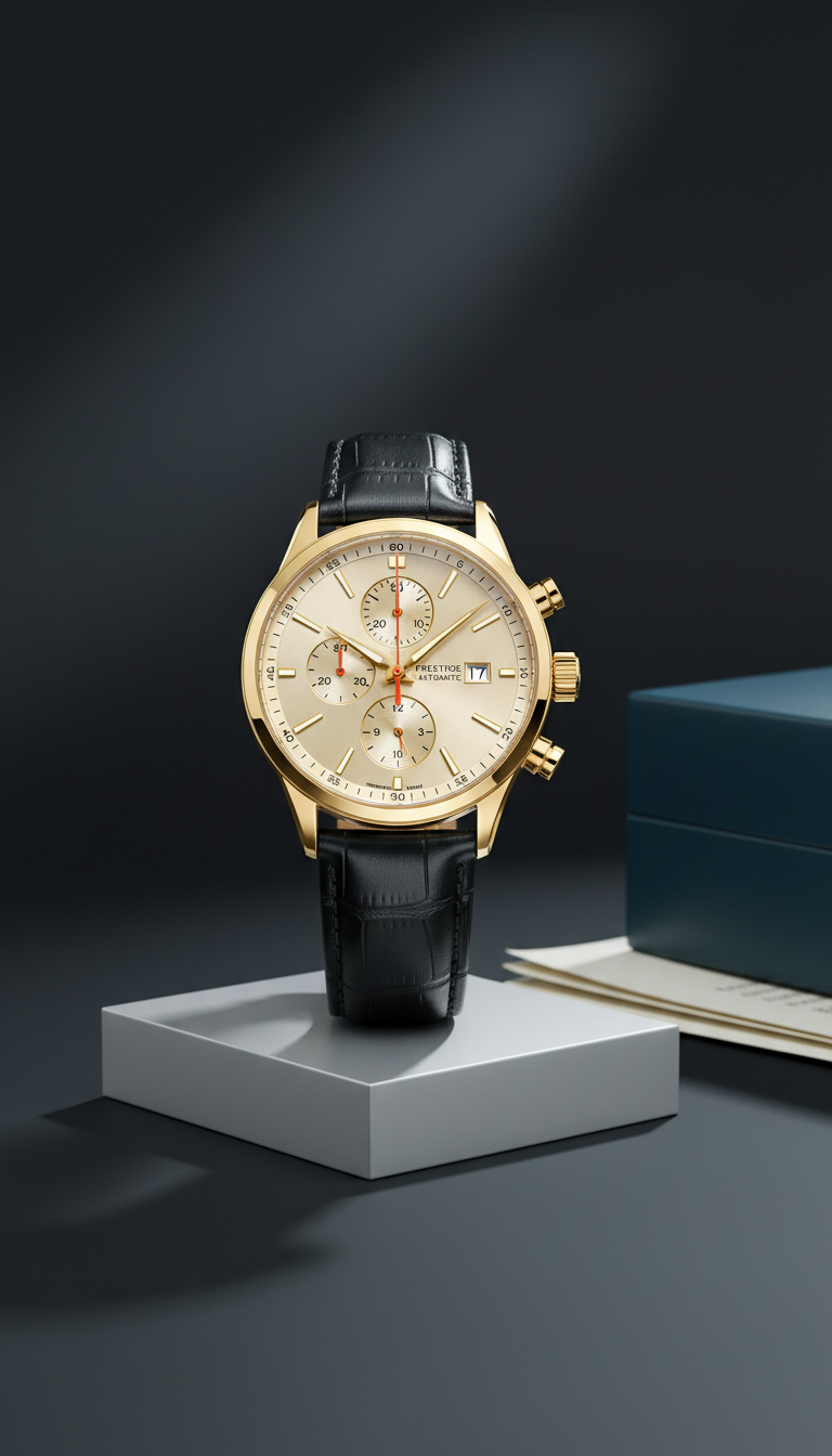 Heritage Automatic Black Leather