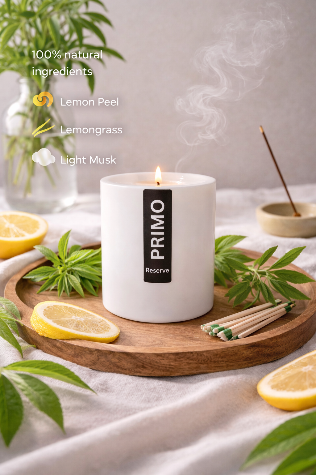 Lemon Verbana 8oz Candle